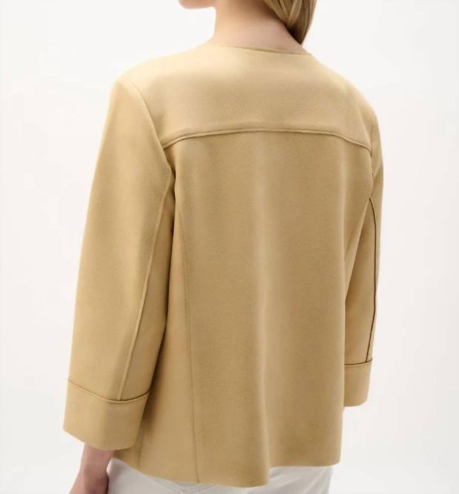Joseph Ribkoff - Foiled Scuba Suede Jacket