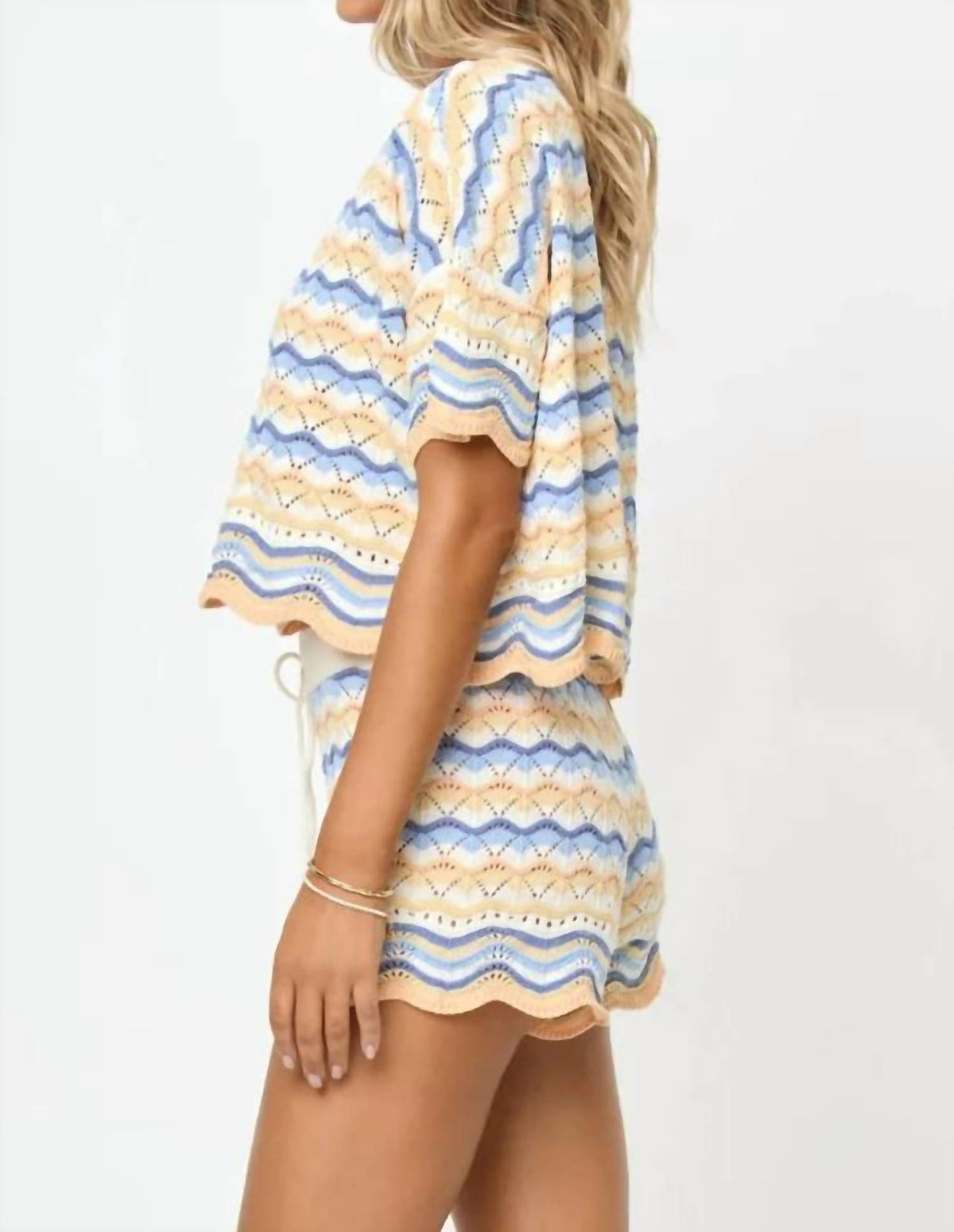 L*Space - Sunchaser Crochet Knit Shorts