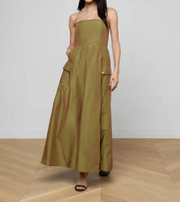 L'Agence - Nessa Strapless Midi Dress
