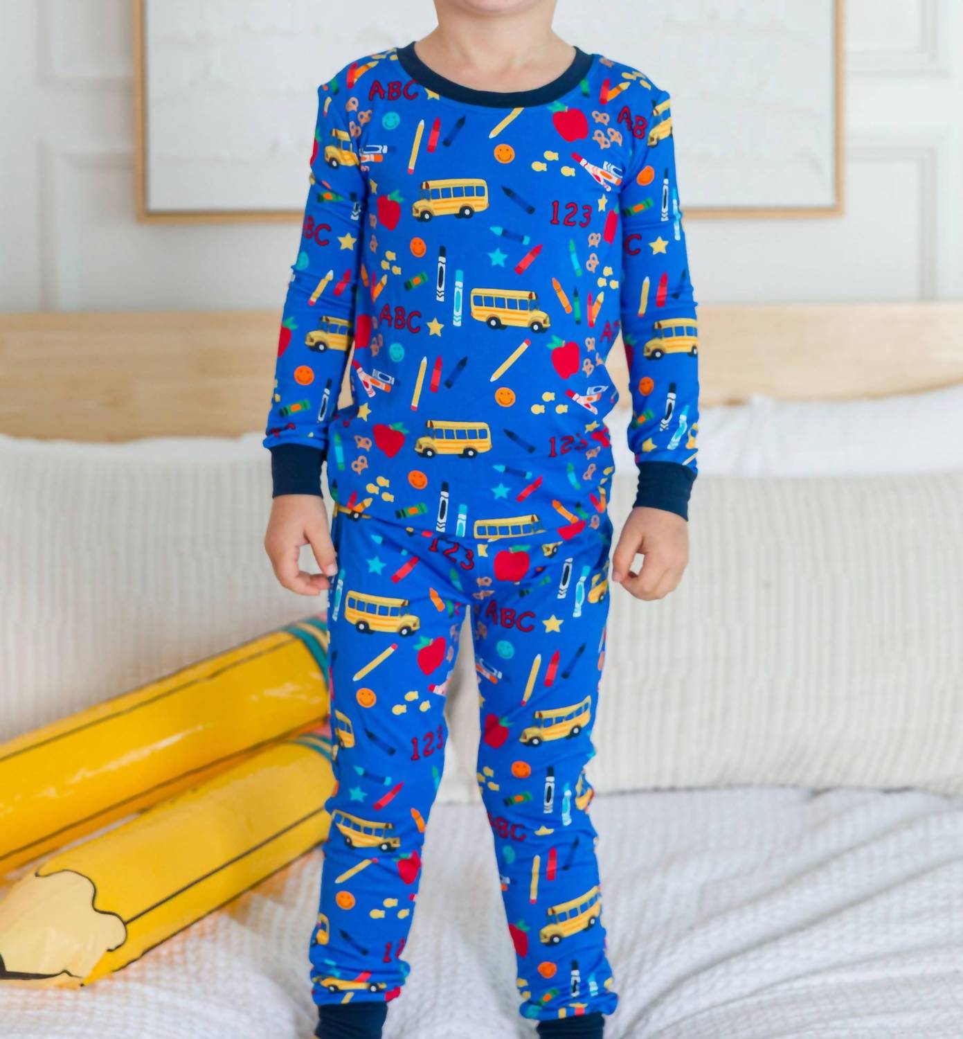 Rufflebutts - Kids School House Long Sleeve Pajama Set