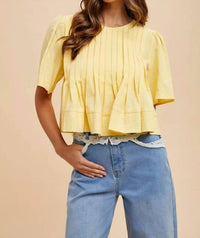 Anniewear - Flutter Sleeve Top