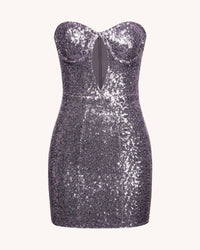 Jw Pei - Brynlee Sequinned Strapless Mini Dress