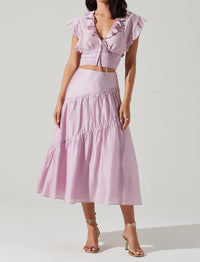 ASTR Zira Top in lavender - women's shirt - view 4