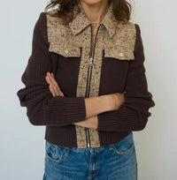 Central Park West - Halsey Tweed And Sweater Jacket