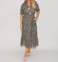Thml - Smocked Waist Print Maxi Dress