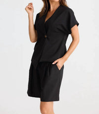 Brave + True - Origami V-neck Top