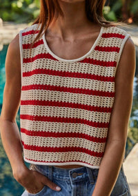 By Together - Striped Sleeveless Top