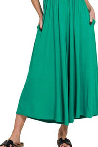 Zenana - Double Layered Short Sleeve Jumpsuits