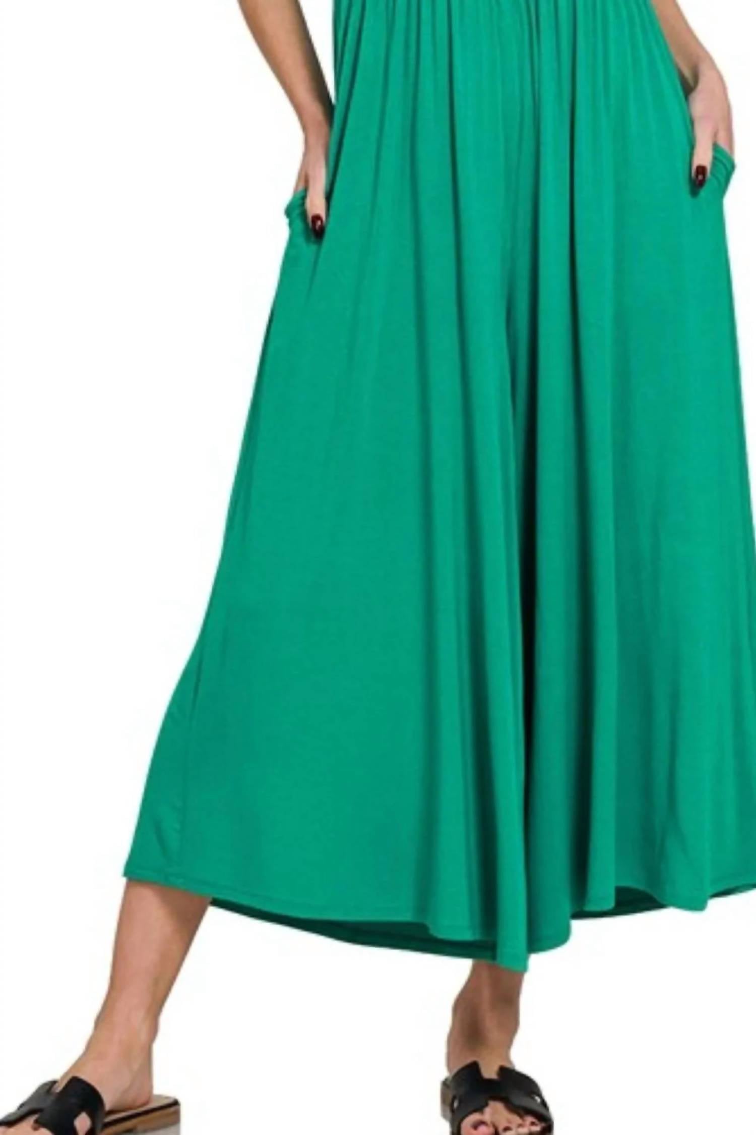 Zenana - Double Layered Short Sleeve Jumpsuits