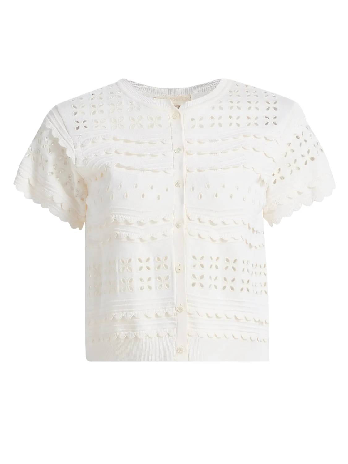 Ulla Johnson - Abriana Eyelet Knit Cardigan