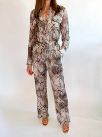 Karina Grimaldi - Snake Willow Print Pants