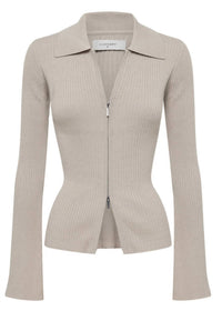 Nude Lucy - Betina Zip Front Knit Cardigan