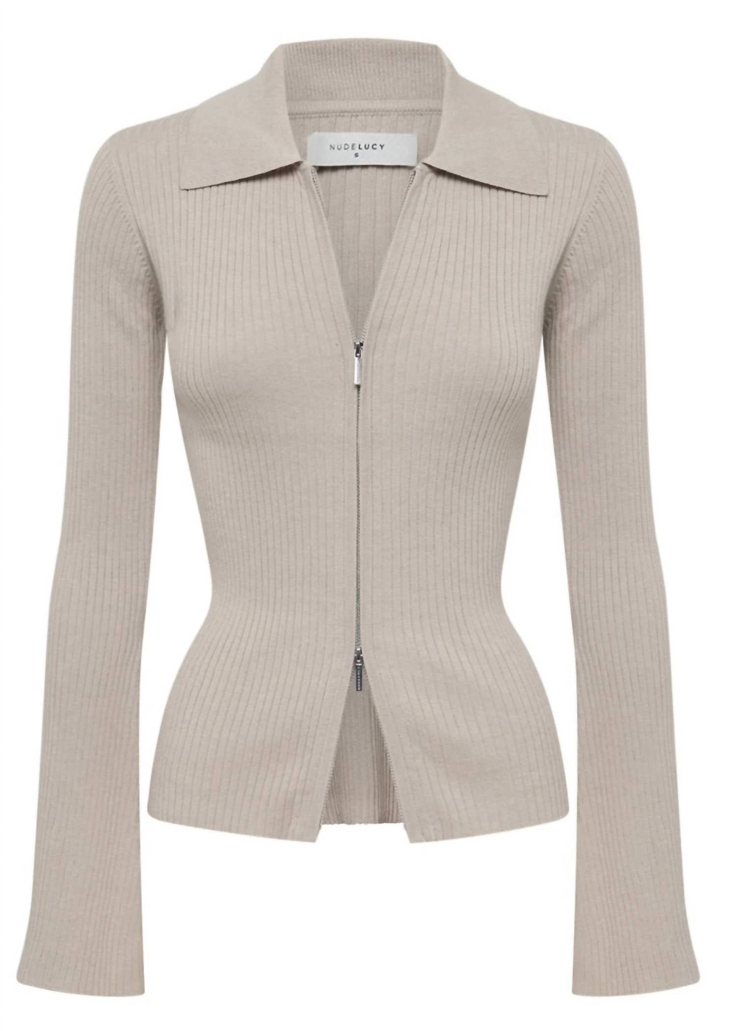 Nude Lucy - Betina Zip Front Knit Cardigan