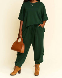 Davi & Dani - Bella Butter Pin Tuck Luxe Set - Plus