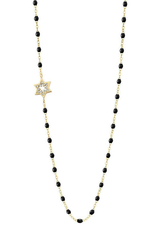 Gigi - Women's Star of David Classic Yellow Gold Diamond Necklace