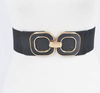 3Am By H&D Accessories - Women's Multi Metal Buckle Elastic Belt