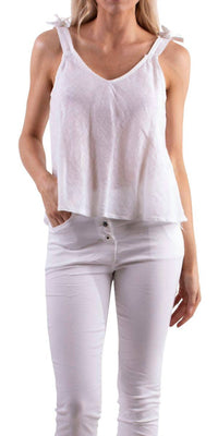 Gigi Moda - Farbella Linen Tank Top