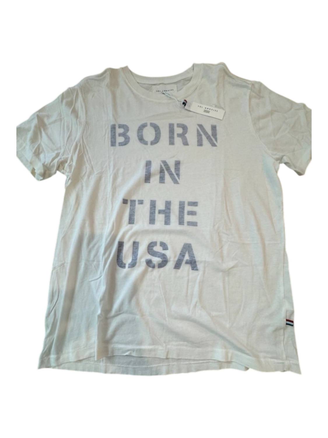 SOL ANGELES Women's Born In Usa Tee in usa tee in white - women's t-shirt