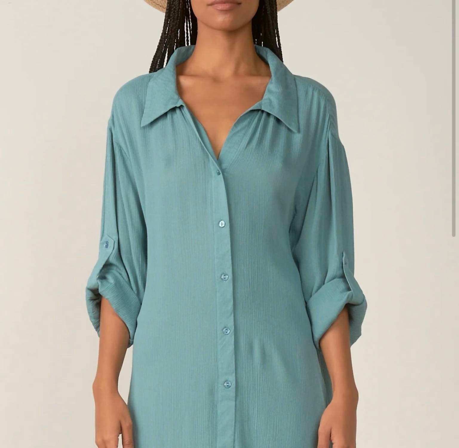 Elan - Women's Oversized Boyfriend Shirt
