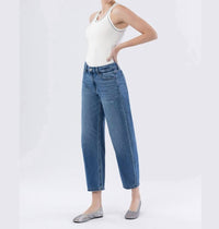 Vervet By Flying Monkey - Viola High Rise Barrel Jeans