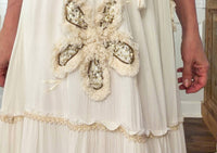 Pol - Boho Floral Applique Maxi Dress