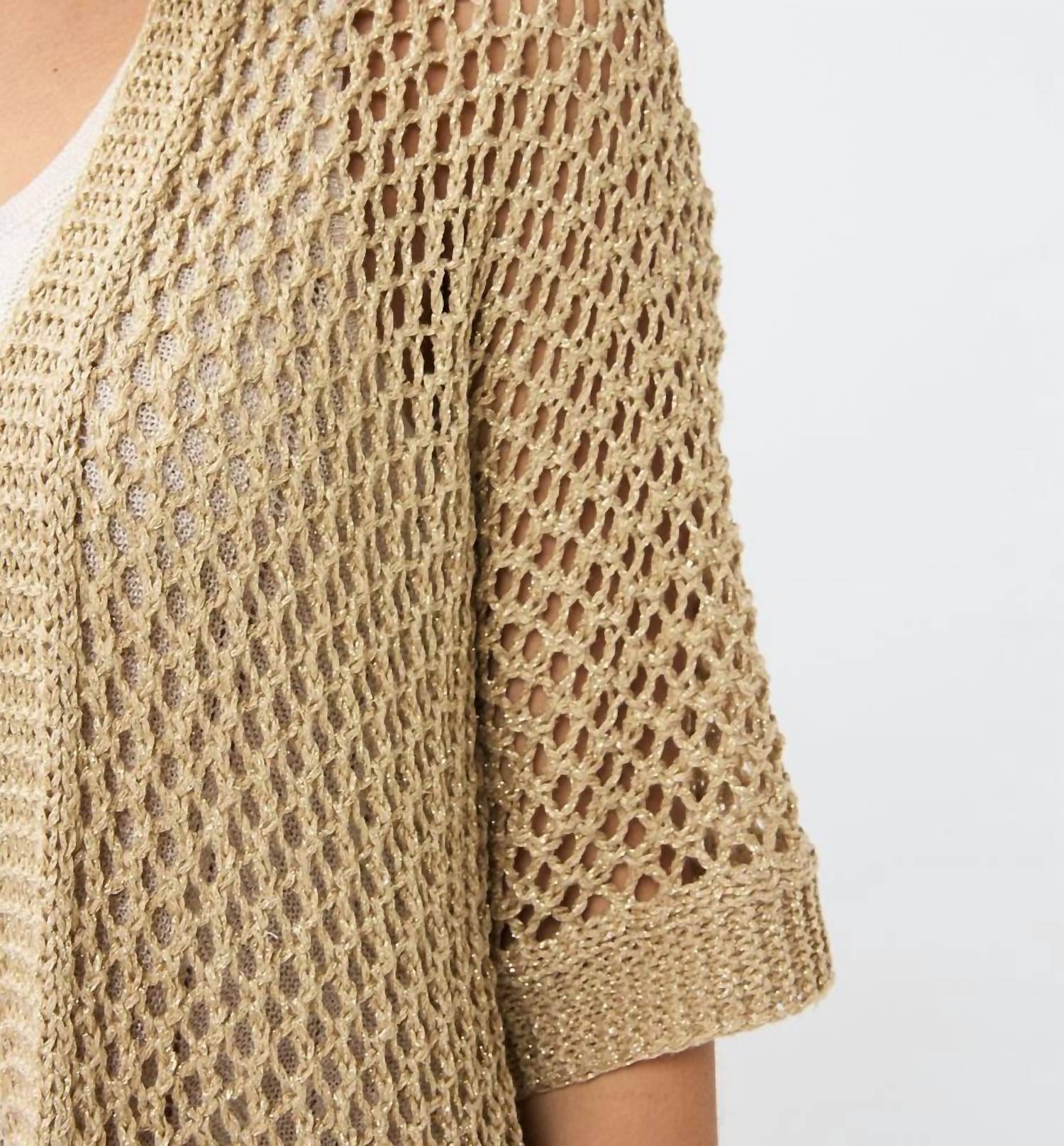 Esqualo - Glenny Long Open Knit Cardigan