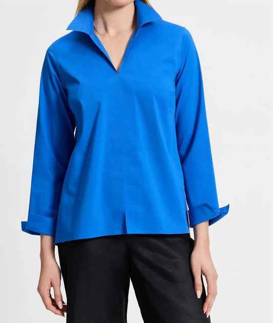 Foxcroft - Agnes Stretch No Iron Popover Shirt