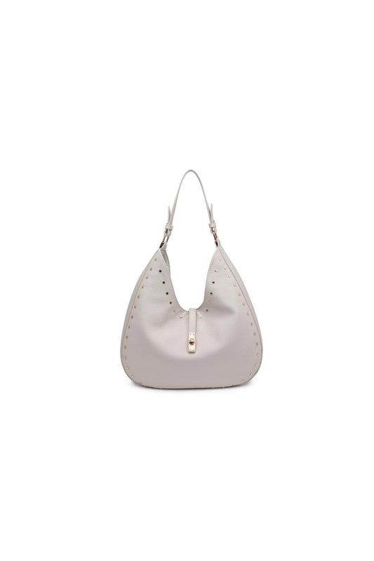 Moda Luxe - Women's Olivia Studded Hobo Bag