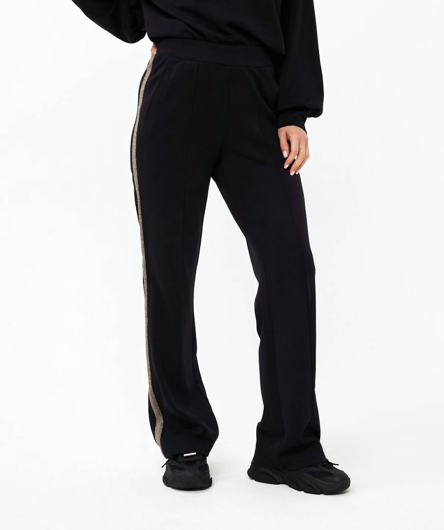 Esqualo - Lurex Tape Modal Trousers