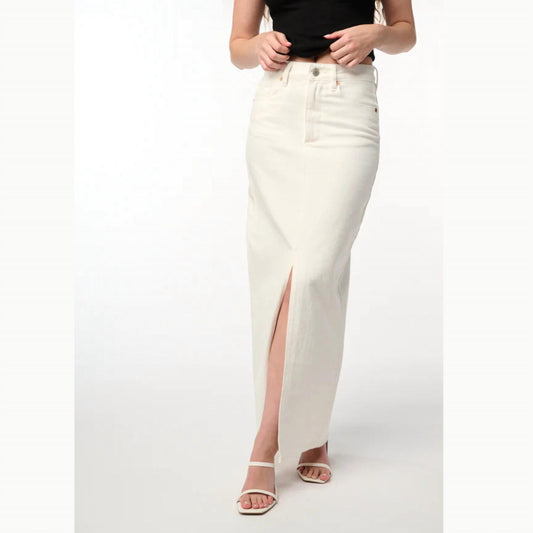 Blanknyc - High Waist Denim Maxi Skirt
