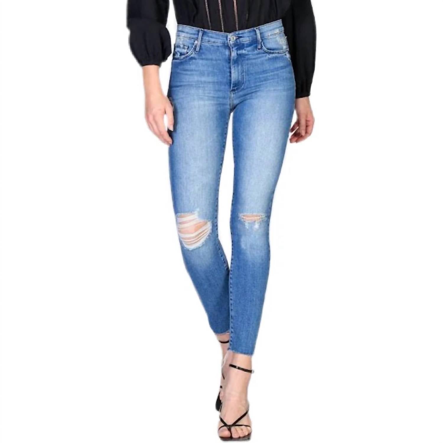 Black Orchid - Carmen High Rise Ankle Fray Jeans