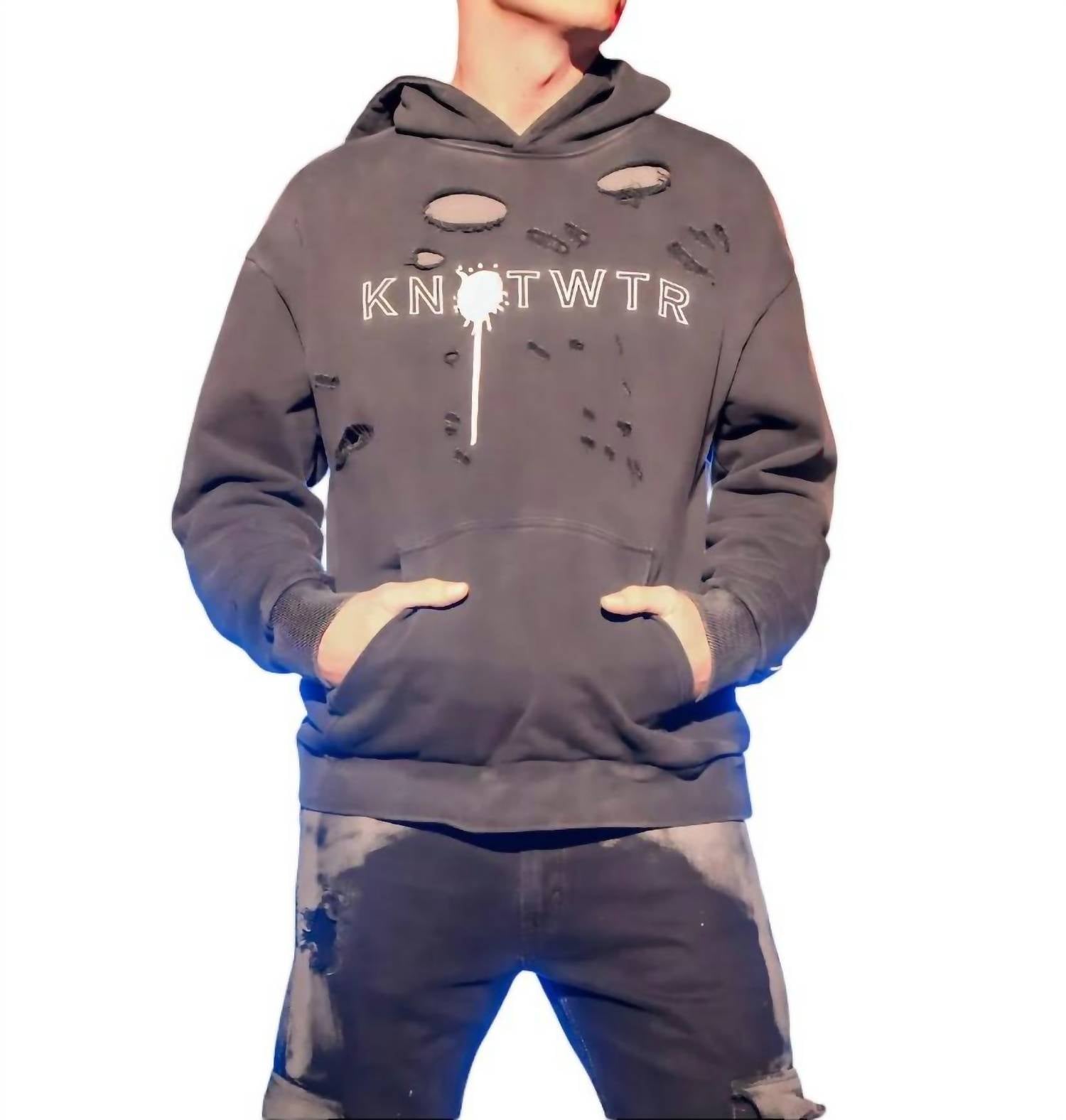 Knotwtr - Men's Distressed Hoodie