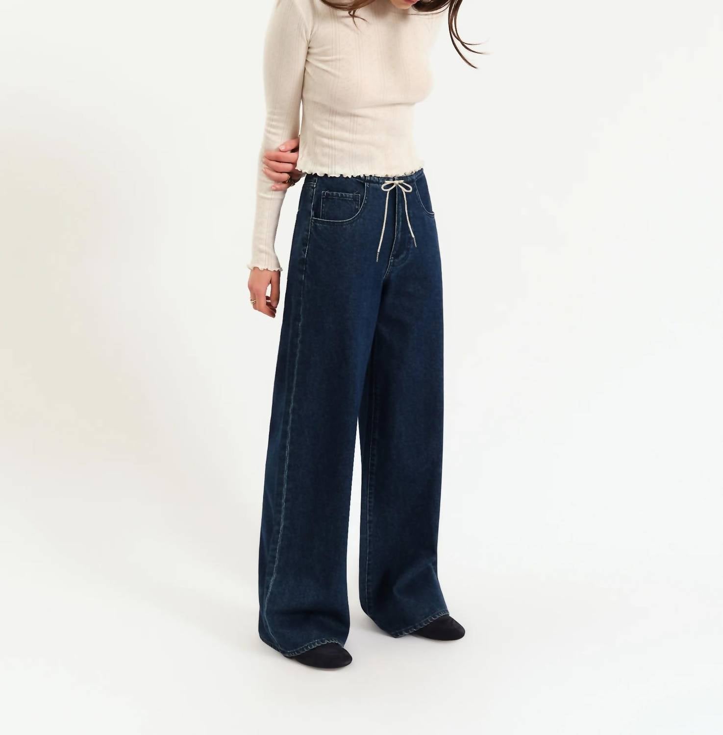 Daze - Madison Mid Rise Wide Leg Jeans