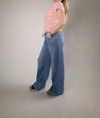Pistola - Women's Jadyn Draw Cord Palazzo Jeans