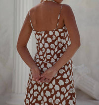 Palm Collective Luna Cove Slip Dress in brown - women's dress - alternate view