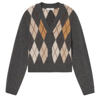 Frame - The Brushed Argyle Cardigan