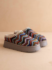 OASIS SOCIETY Women's Brandi Platform Cozy Mule Slipper in multi - women's shoe - alternate view