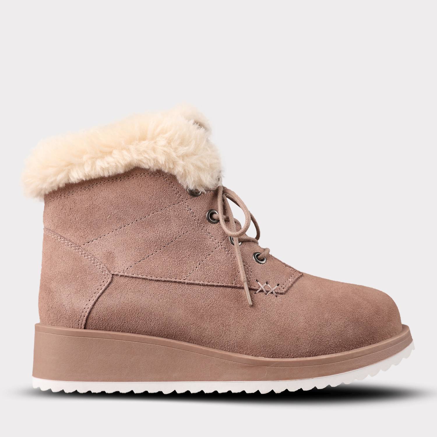 Lamo - Women's Lace-up Suede Demi Boots
