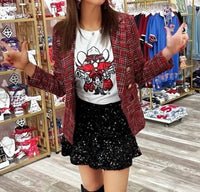 Brianna Cannon - Sequin Trumpet Mini Skirt