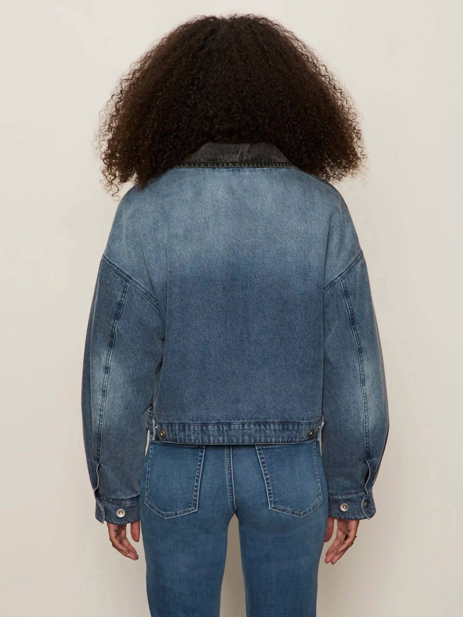 Sanctuary Ridge Sherpa Lined Jacket in blue - women's jacket - view 4