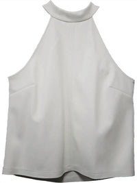 Fifteen Twenty - Alexis Faux Leather Halter Top