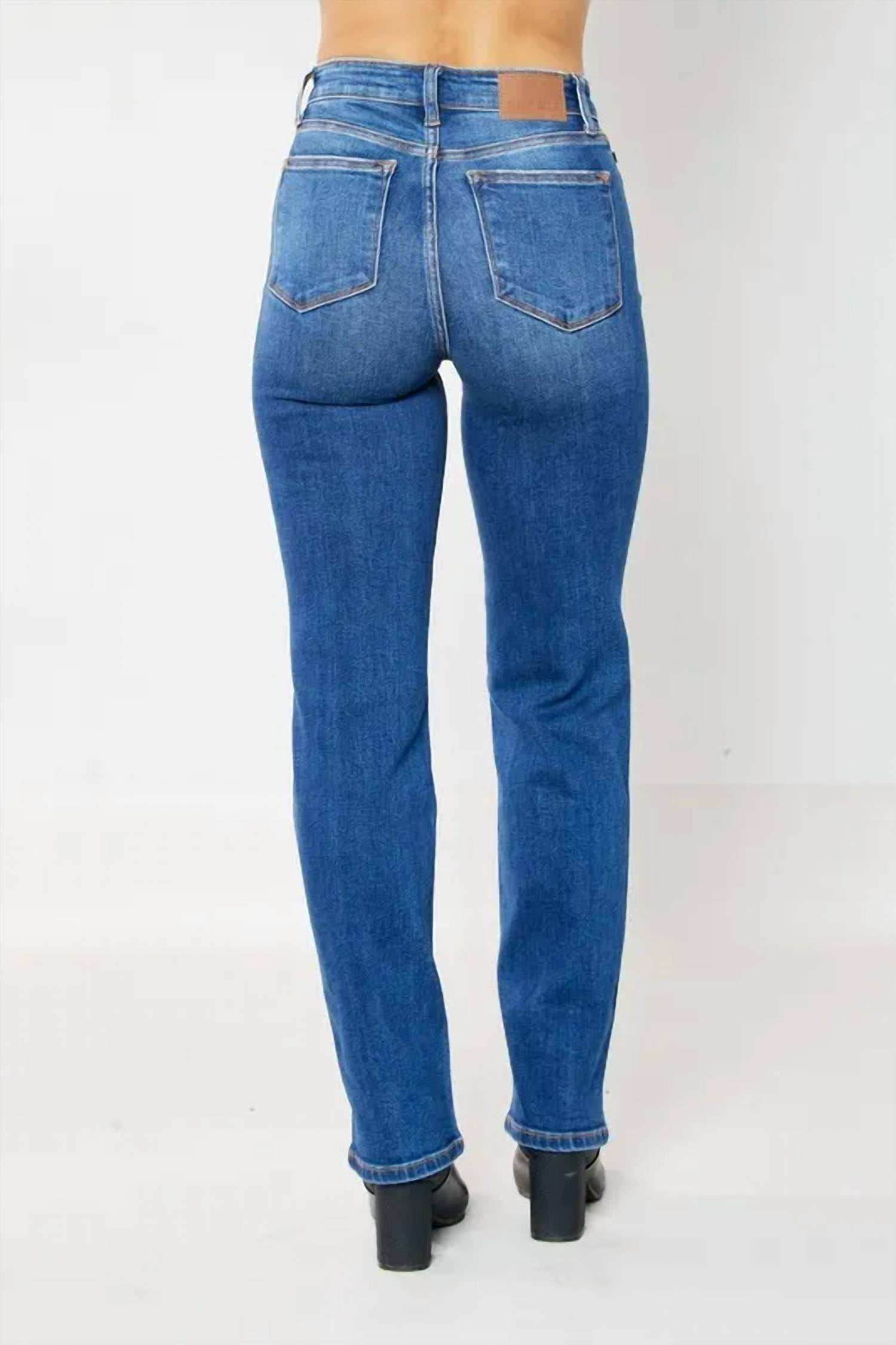Judy Blue - Women's Joni Hidden Button Fly Dad Jeans