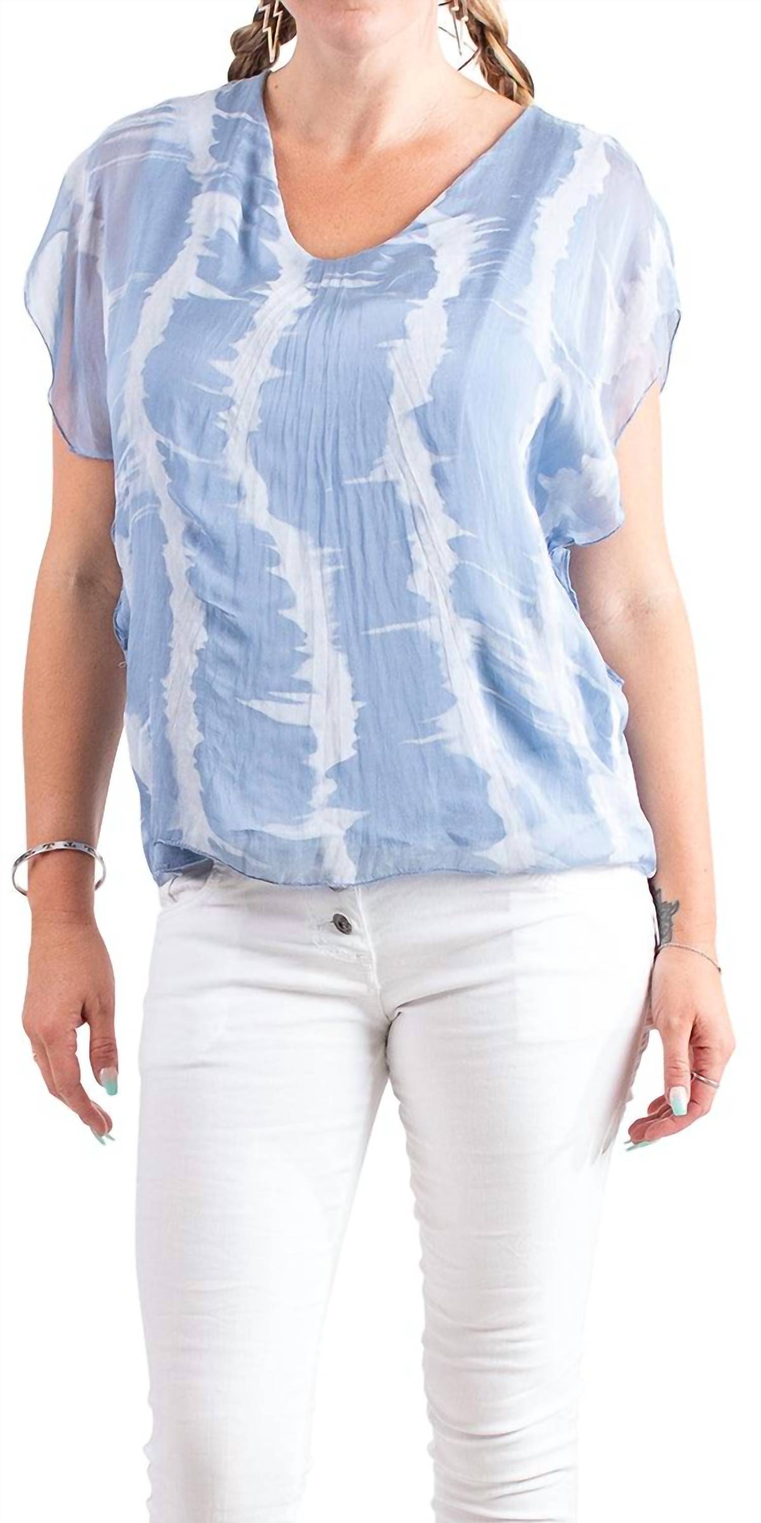 Gigi Moda - Natacha Short Sleeve Tie Dye Top