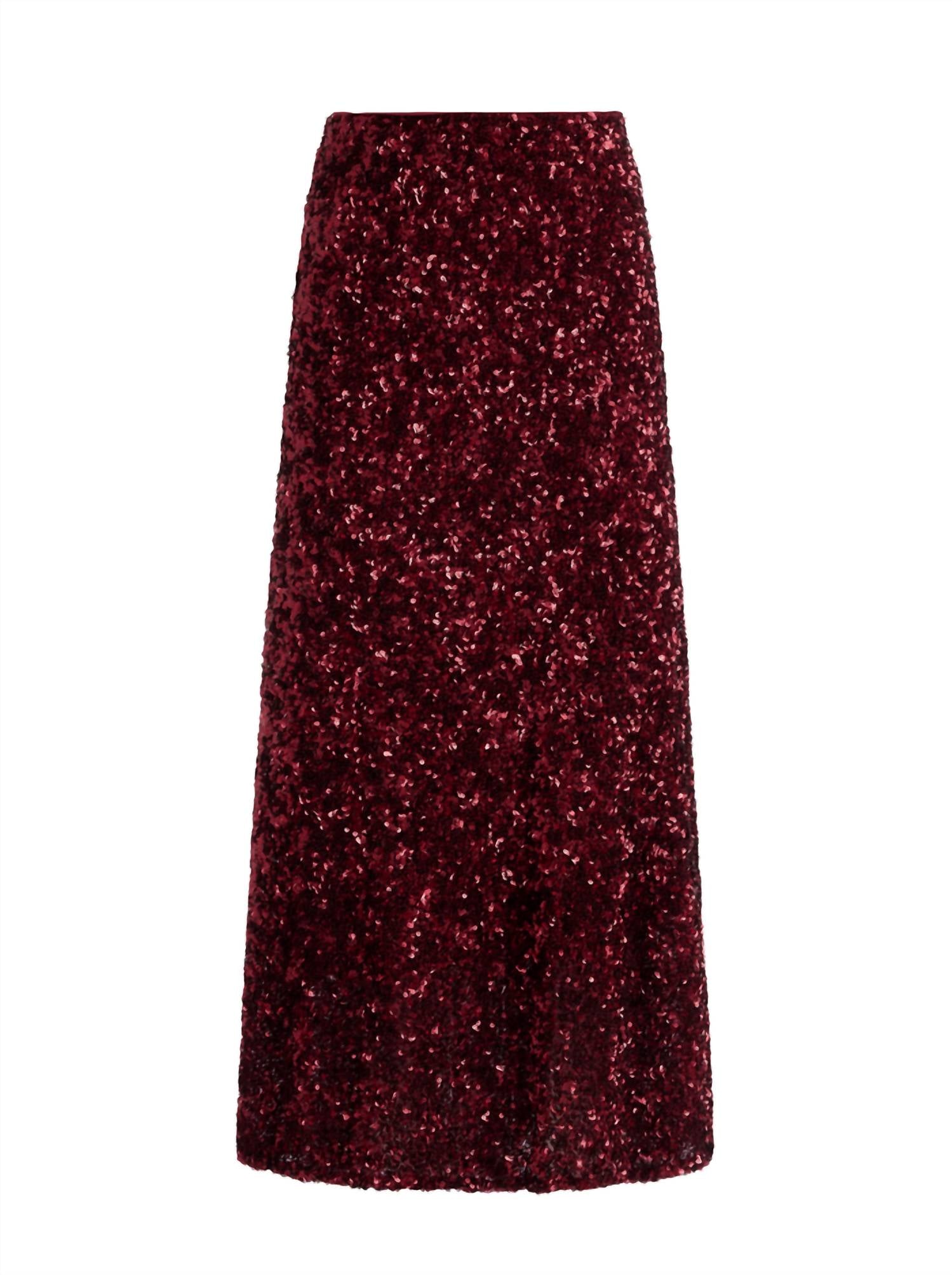 Alice + Olivia - Maeve Sequin Slip Skirt