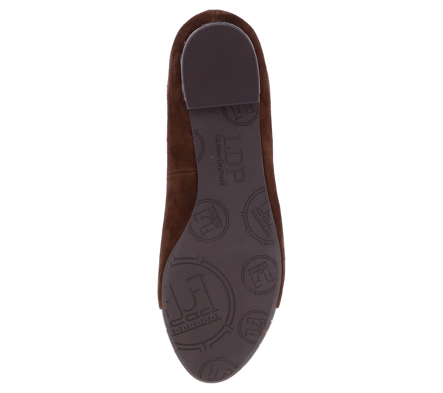 L'amour Des Pieds Women's Farida Loafer in chocolate - women's flats - view 4