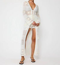 Line And Dot - Omar Crochet Robe