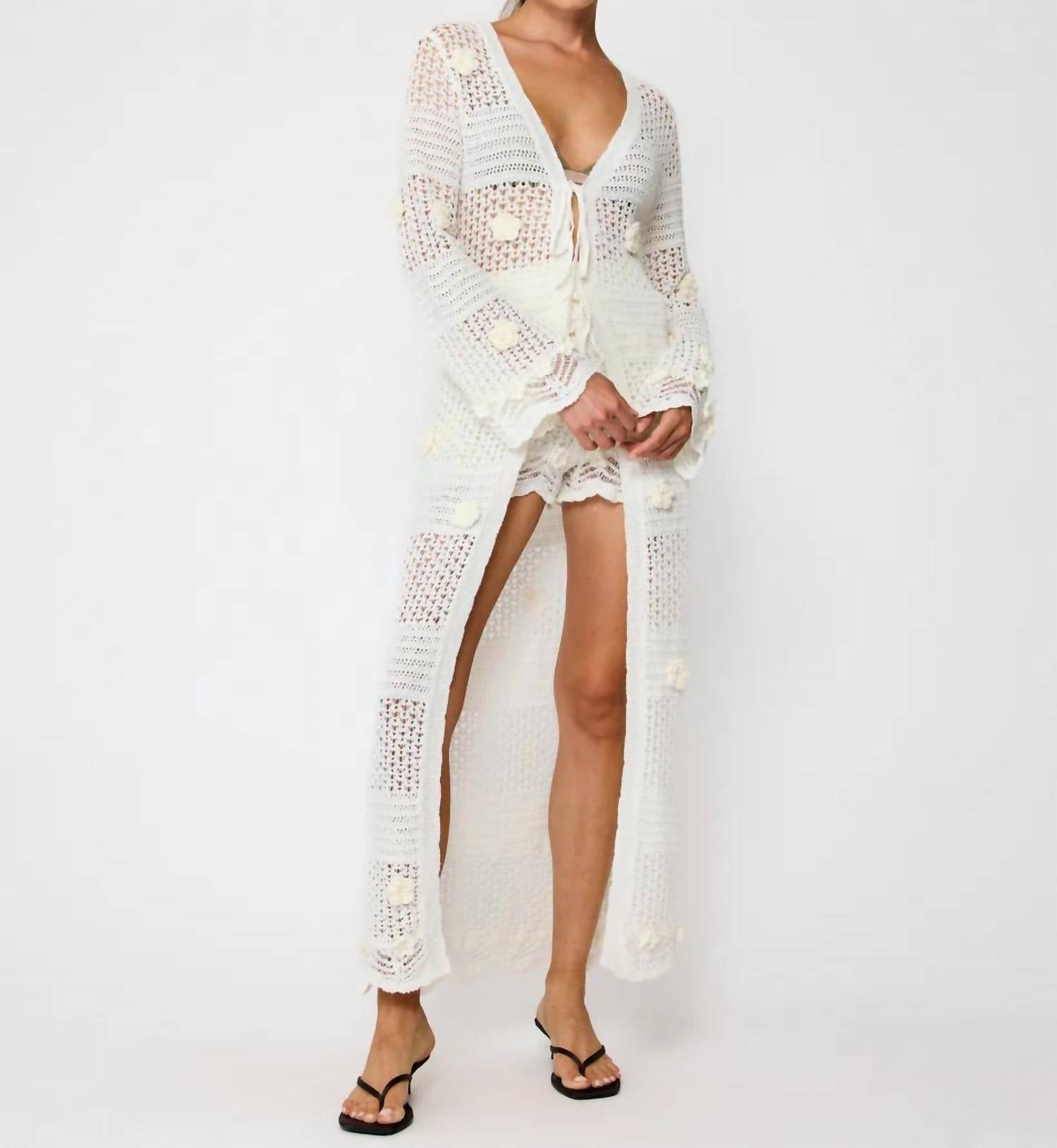 Line And Dot - Omar Crochet Robe