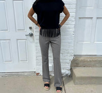 J'Envie/Eli Elastic Waist Pull On Bootcut Pant in putty - women's jeans