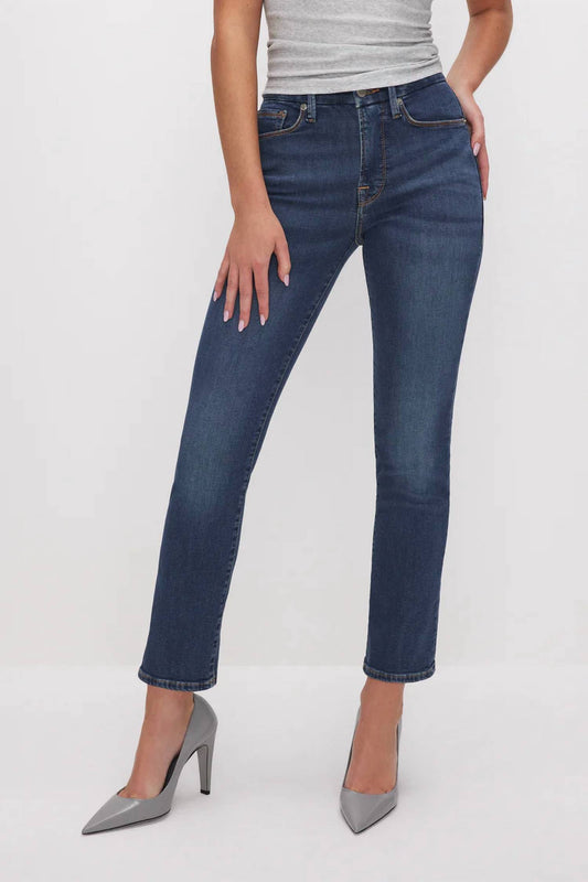 Good American - Good Leg High Rise Straight Jeans