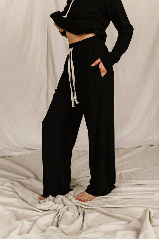 Performance Fleece Wide Leg Lounge Pant